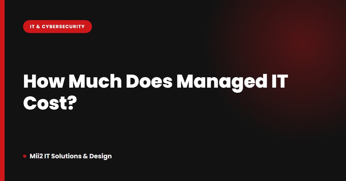 How Much Does Managed IT Cost? A 2026 Pricing Guide for NJ Businesses